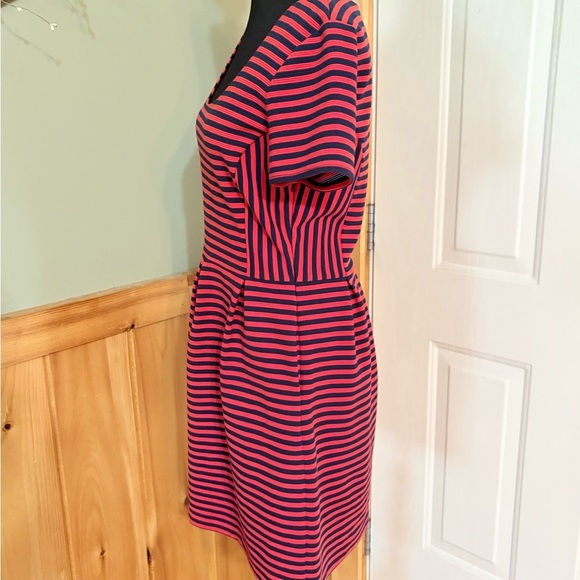Madewell Red and Blue A-Line Mini Dress - Picture 3 of 8